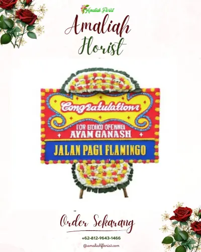 Bunga Papan Congratulation di Jampang Tengah